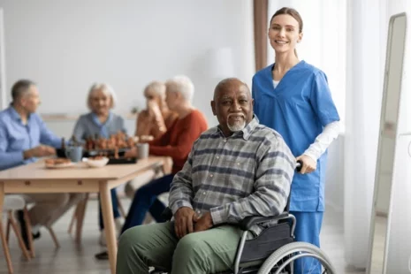elderly black man considering memory care